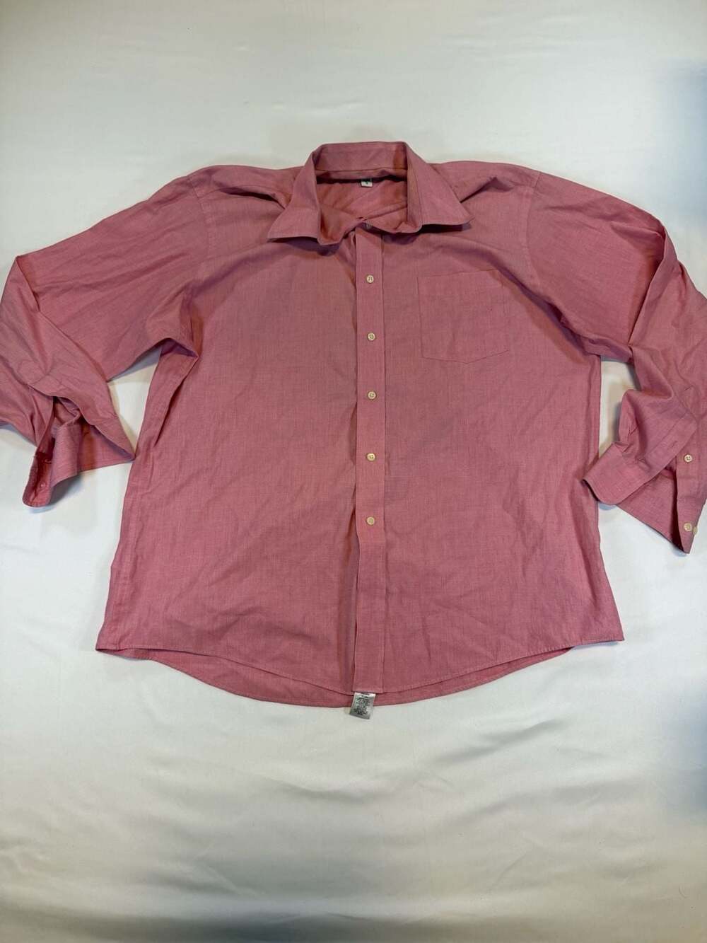 Covington Men's Long Sleeve Button Down Shirt Pink 16-16.5 34/35 L